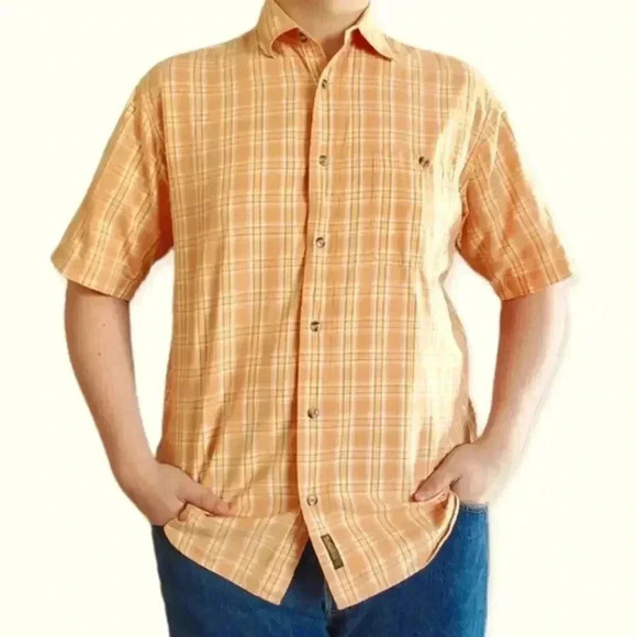 Timberland Men's Short Sleeve Button Up Shirt - Picture 1 of 7
